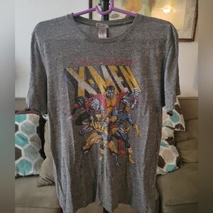 Vintage/Worn Style Medium Size Grey X-men Graphic Tee from the Brand Junk Food